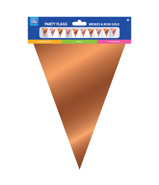 Rose Goud Bronzen Slinger Metallic 10m van Paper Dreams koop je bij Partywinkel