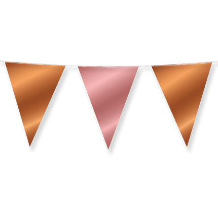 Rose Goud Bronzen Slinger Metallic 10m van Paper Dreams koop je bij Partywinkel