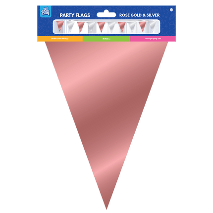 Rose Goud Zilveren Slinger Metallic 10m van Paper Dreams koop je bij Partywinkel