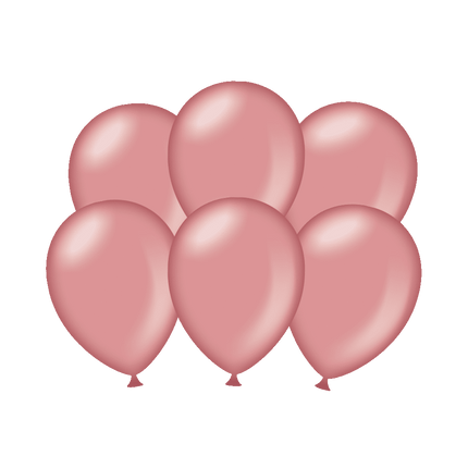Rose Gouden Ballonnen Metallic 30cm 6st van Paper Dreams koop je bij Partywinkel