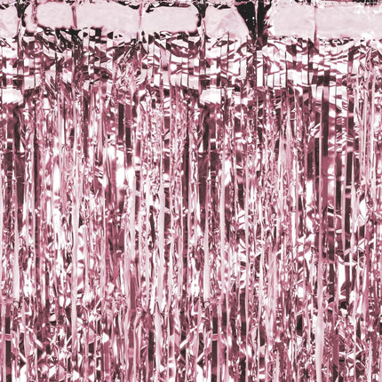 Rose Gouden Deurgordijn Metallic Folie 2m van Partydeco koop je bij Partywinkel