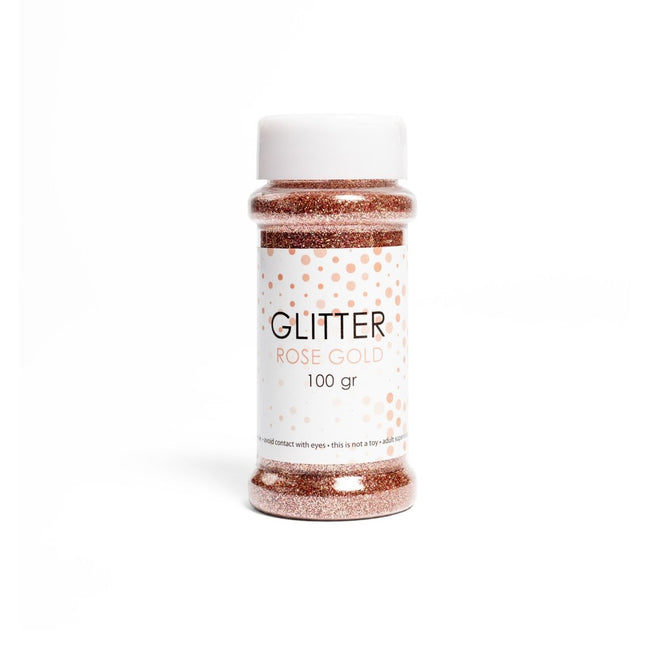 Rose Gouden Glitters 100gr van WeFiesta koop je bij Partywinkel