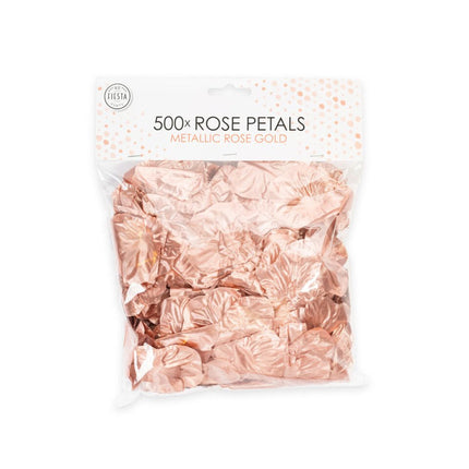 Rose Gouden Rozenblaadjes Metalic 500st van WeFiesta koop je bij Partywinkel