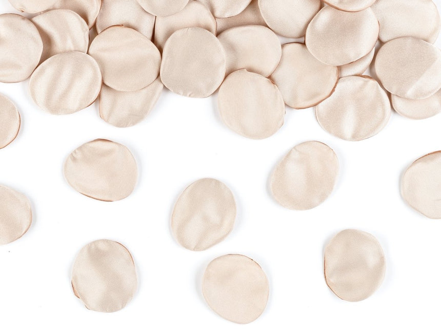 Beige Rozenblaadjes 100st van Partydeco koop je bij Partywinkel