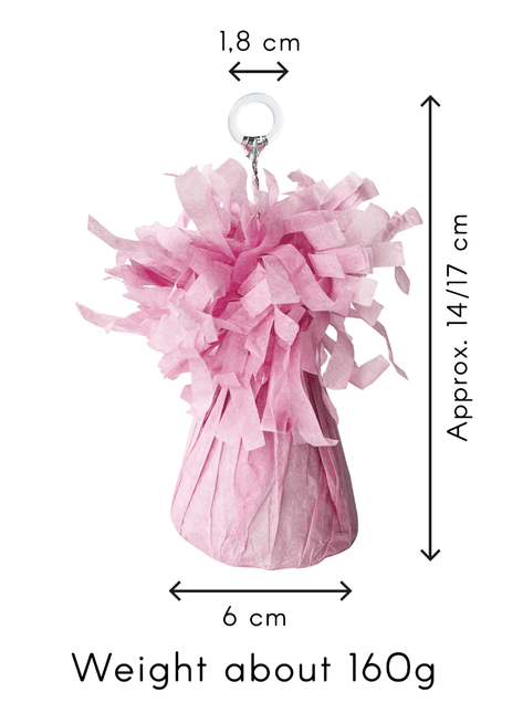 Roze Ballon Gewicht Pastel 160gr van Paper Dreams koop je bij Partywinkel
