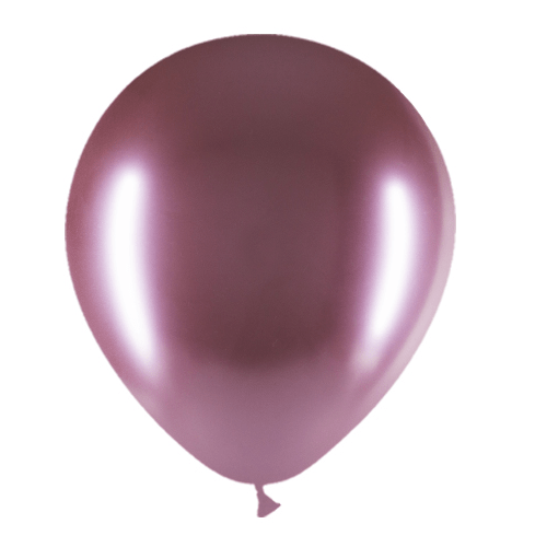 Roze Ballonnen Chroom 30cm 50st van Balloonia koop je bij Partywinkel