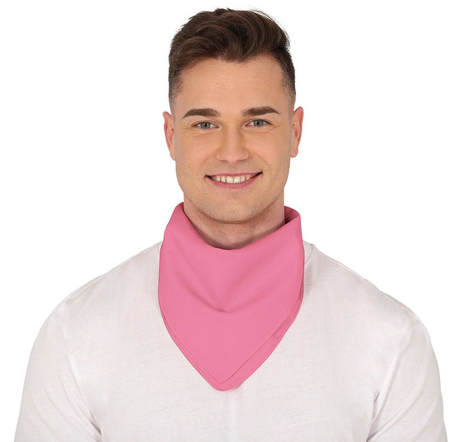 Roze Bandana 54cm van Fiestas Guirca koop je bij Partywinkel