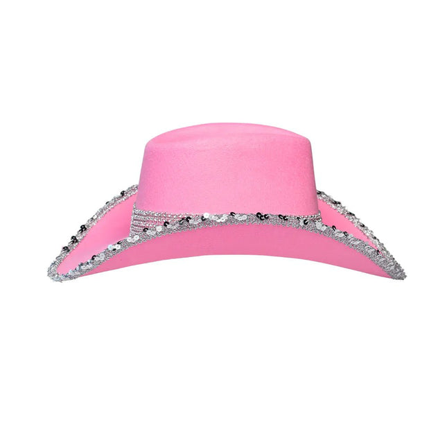 Roze Cowboyhoed Glitters van Boland koop je bij Partywinkel
