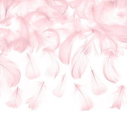 Roze Decoratie Veren 3g van Partydeco koop je bij Partywinkel