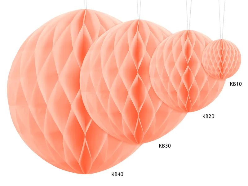 Roze Honeycomb 20cm van Partydeco koop je bij Partywinkel