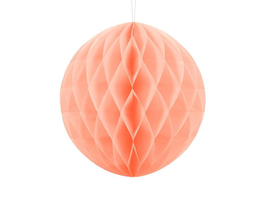 Roze Honeycomb 30cm van Partydeco koop je bij Partywinkel