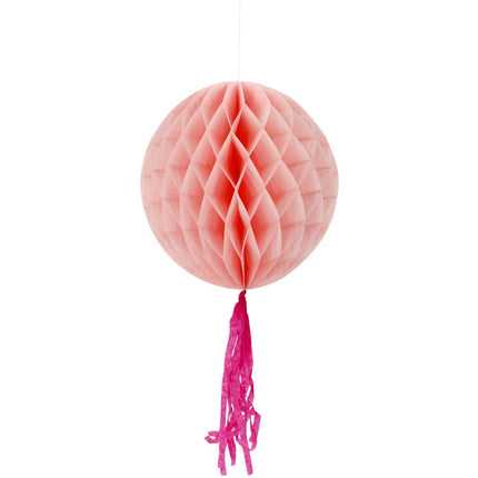 Roze Honeycombs 30cm 3st van Folat koop je bij Partywinkel