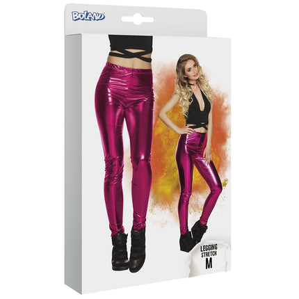 Roze Legging Metallic van Boland koop je bij Partywinkel
