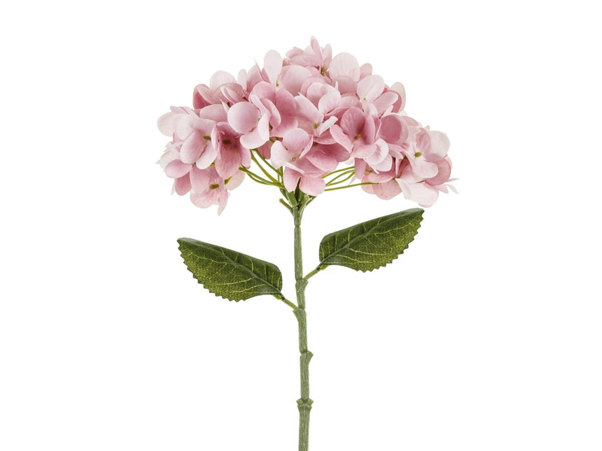 Roze Nep Bloem Hortensia 35cm van Partydeco koop je bij Partywinkel
