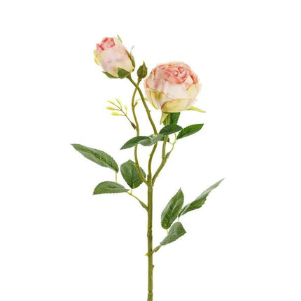 Roze Nep Bloem Roos 55cm van Partydeco koop je bij Partywinkel