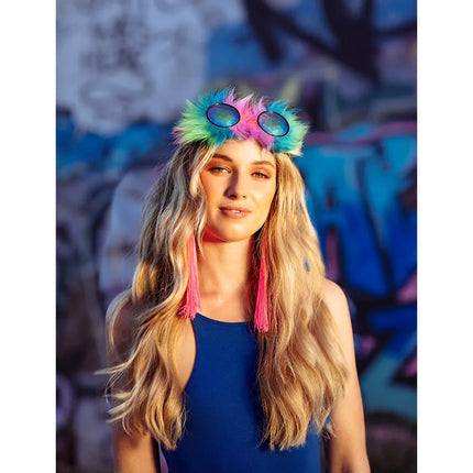 Roze Oorbellen Franjes 20cm van Boland koop je bij Partywinkel