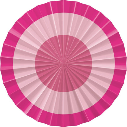 Roze Papieren Waaiers 35cm 3st van Folat koop je bij Partywinkel