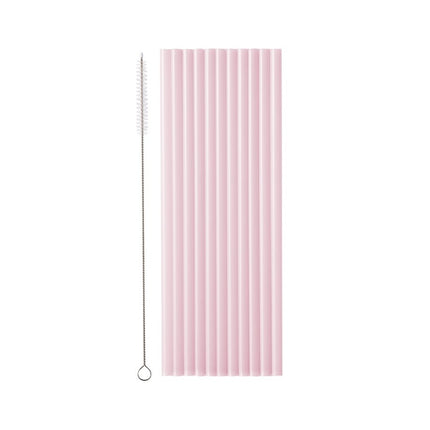 Roze Rietjes Plastic 23cm 12st van Partydeco koop je bij Partywinkel