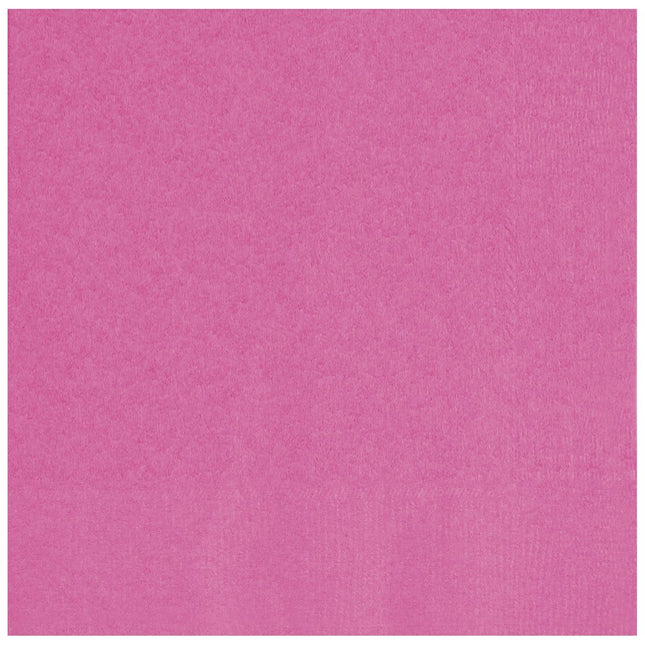Roze Servetten 2 Laags 33cm 50st van Unique koop je bij Partywinkel