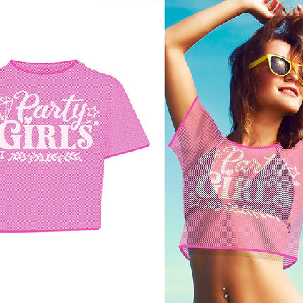 Roze Shirt Dames Party Girls van Fiestas Guirca koop je bij Partywinkel