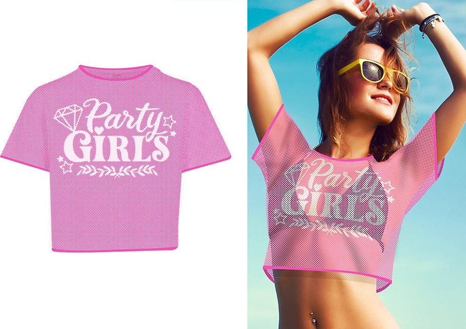 Roze Shirt Dames Party Girls van Fiestas Guirca koop je bij Partywinkel