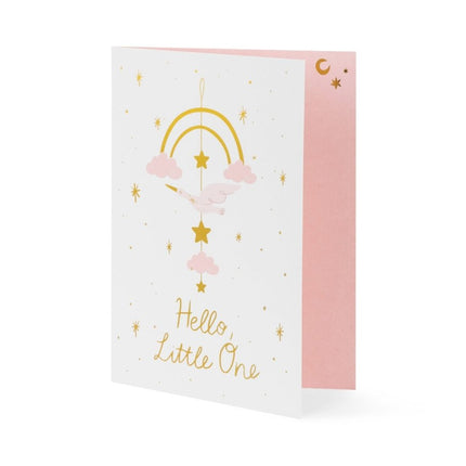 Roze Uitnodigingen Hello Little One 14x 20cm 11st van Partydeco koop je bij Partywinkel