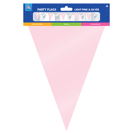 Roze Zilveren Slinger Metallic 10m van Paper Dreams koop je bij Partywinkel