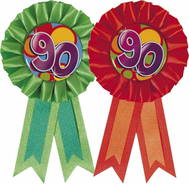 Rozet 90 Jaar van Haza Witbaard koop je bij Partywinkel