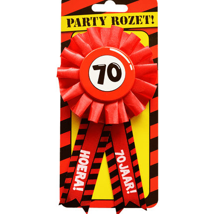 Rozet Hoera 70 Jaar Hoera van Paper Dreams koop je bij Partywinkel