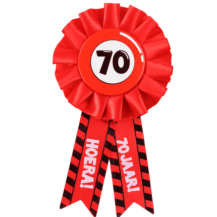 Rozet Hoera 70 Jaar Hoera van Paper Dreams koop je bij Partywinkel