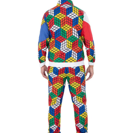 Rubik's Cube Trainingspak Heren van Smiffys koop je bij Partywinkel