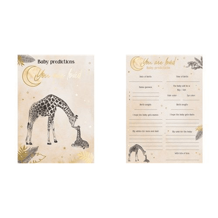 Safari Voorspellingskaartjes 20st van Haza Witbaard koop je bij Partywinkel