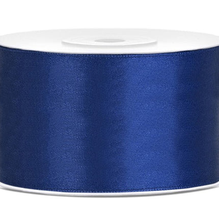 Satijn Lint Donkerblauw 38mm 25m van Partydeco koop je bij Partywinkel