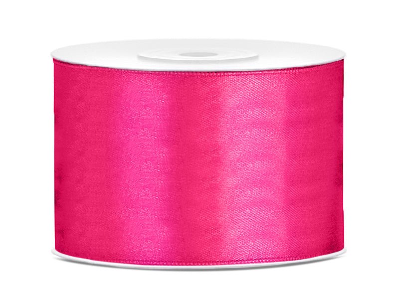 Satijn Lint Fuchsia 50mm 25m van Partydeco koop je bij Partywinkel