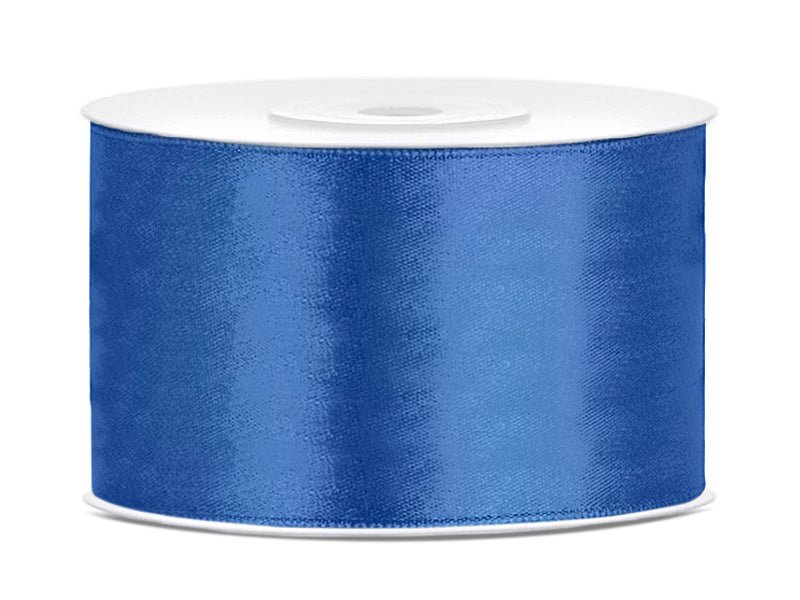 Satijn Lint Koninklijk Blauw 38mm 25m van Partydeco koop je bij Partywinkel