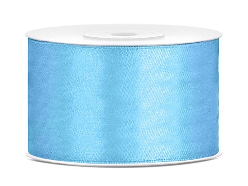Satijn Lint Lichtblauw 38mm 25m van Partydeco koop je bij Partywinkel