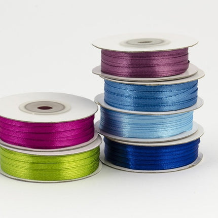 Satijn Lint Lichtblauw 3mm 50m van Partydeco koop je bij Partywinkel