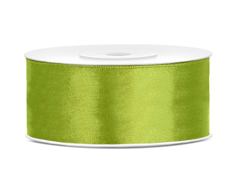 Satijn Lint Lime Groen 25mm 25m van Partydeco koop je bij Partywinkel