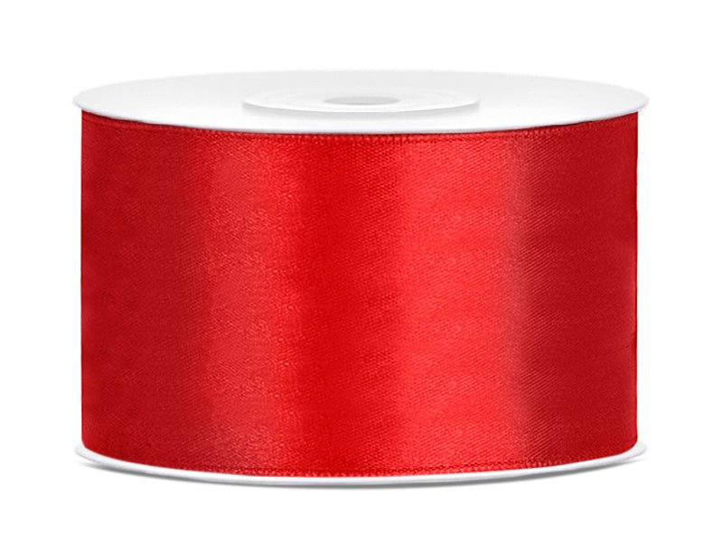 Satijn Lint Rood 38mm 25m van Partydeco koop je bij Partywinkel