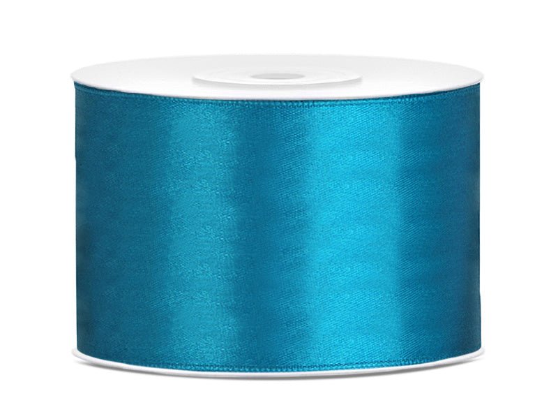 Satijn Lint Turquoise 50mm 25m van Partydeco koop je bij Partywinkel