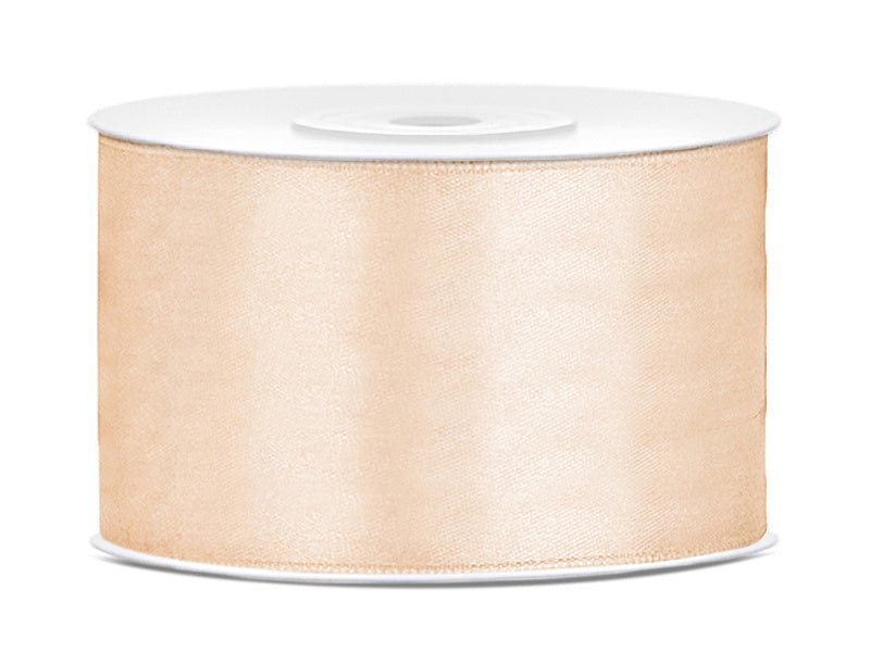 Satijn Lint Vanille Creme 38mm 25m van Partydeco koop je bij Partywinkel