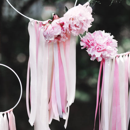 Satijn Lint Wit 12mm 25m van Partydeco koop je bij Partywinkel