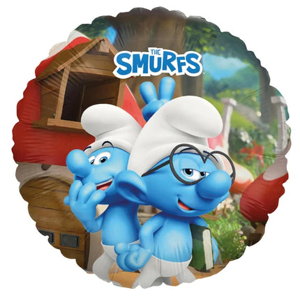 Smurfen Folie Ballon Brilsmurf Leeg 45cm