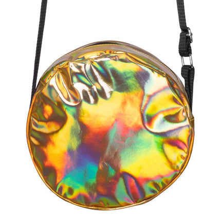 Schoudertasje Holografisch Goud 20cm van Boland koop je bij Partywinkel