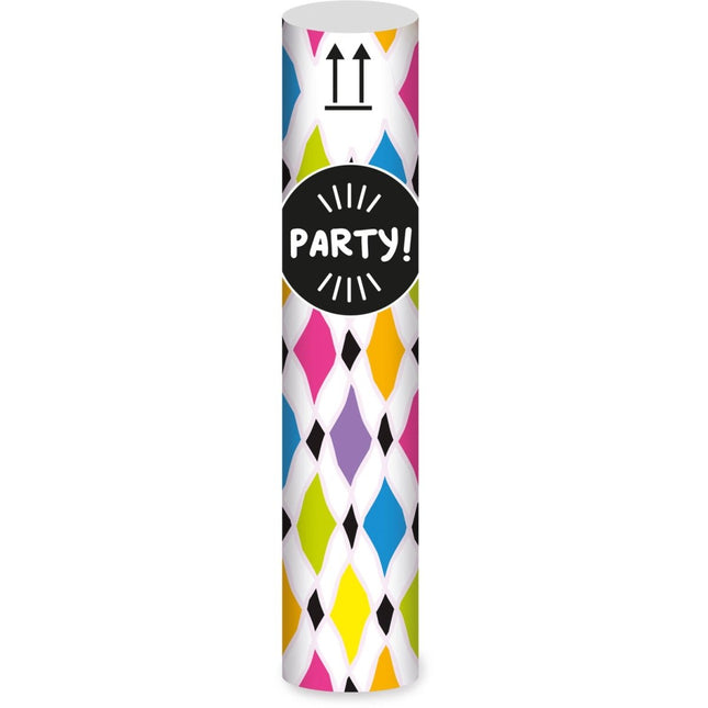 Serpentine Stick Harlekijn Party - 20cm van Folat koop je bij Partywinkel