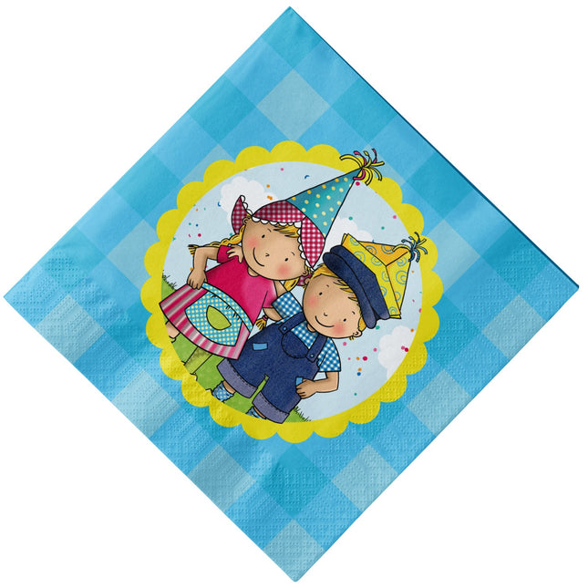 Servetten Fien & Teun 33cm 20st
