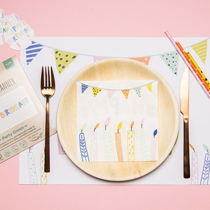 Servetten Happy Birthday 33cm 20st van Folat koop je bij Partywinkel