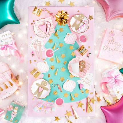 Servetten Kerstbal 12cm 20st van Partydeco koop je bij Partywinkel
