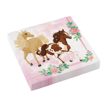 Servetten Paarden 33cm 20st van Riethmueller koop je bij Partywinkel