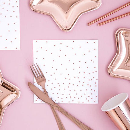 Servetten Stippen 33cm 20st van Partydeco koop je bij Partywinkel